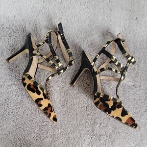 BCBG Generation size 7 Animal Print Strappy Heels